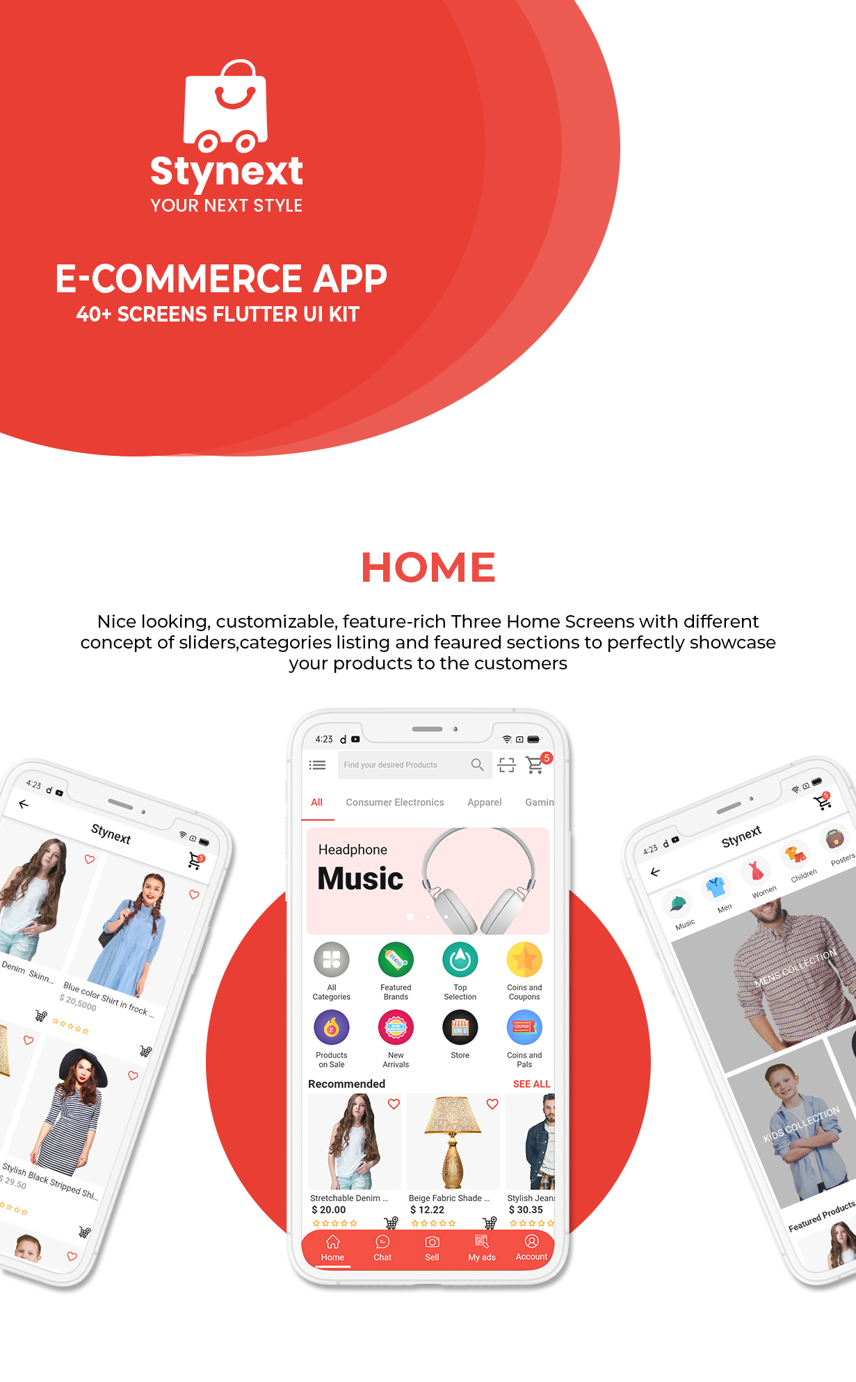 Stynext - Flutter Ecommerce App UI KIT Template (Android and IOS) - 2